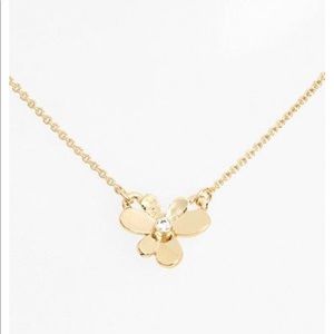 Kate Spade pansy blossom necklace